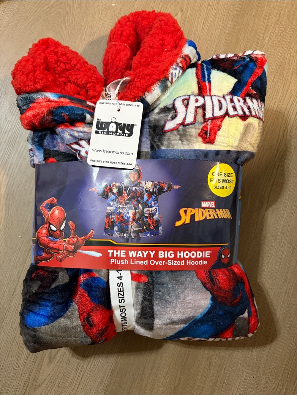Kids Marvel Spider-Man Over-Sized Hoodie